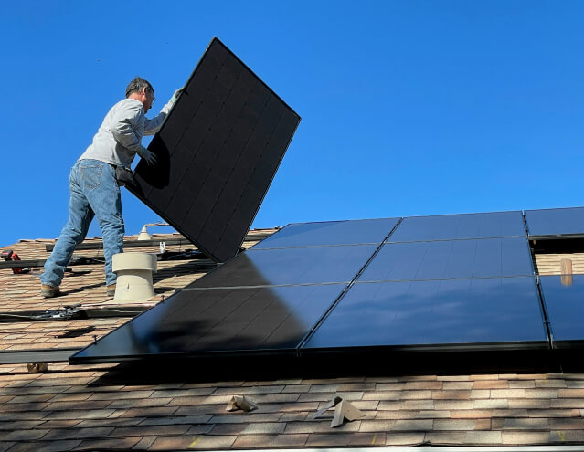 custom solar panel installation